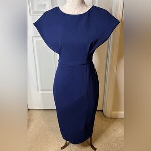 NWT Express Midnight Blue Midi Dress Navy S